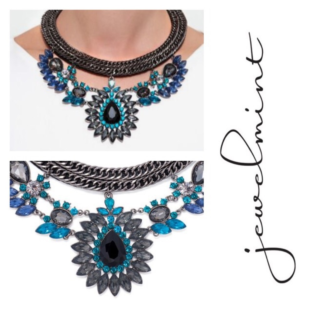 NIB Jewelmint Ornate Night Choker Necklace